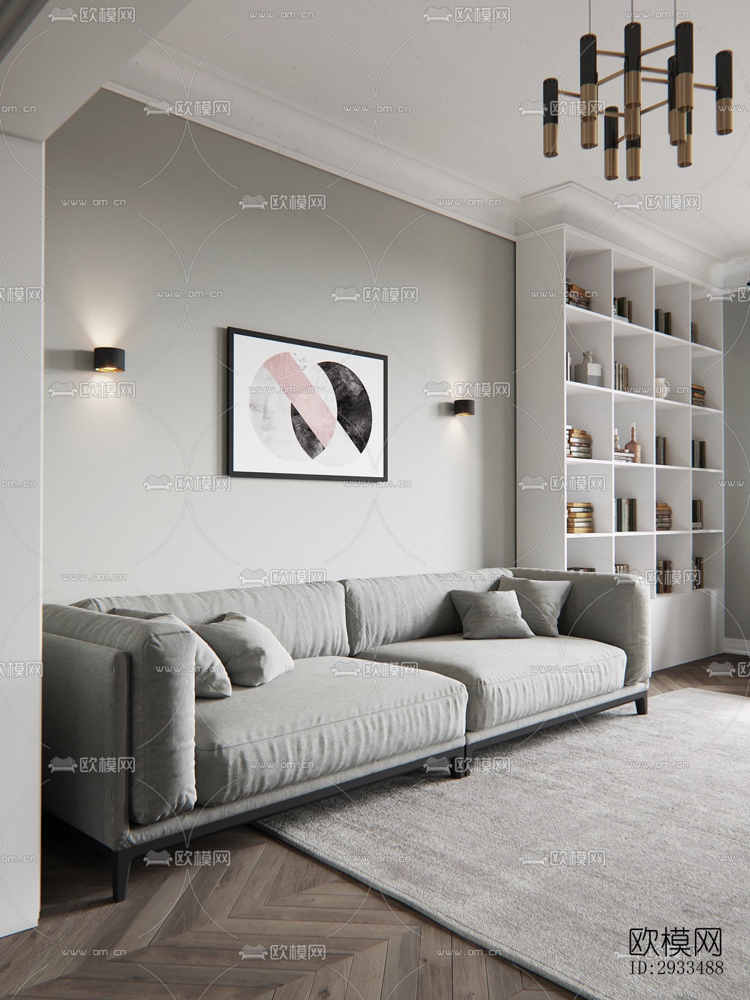 北欧公寓效果图下载（渲染图7）