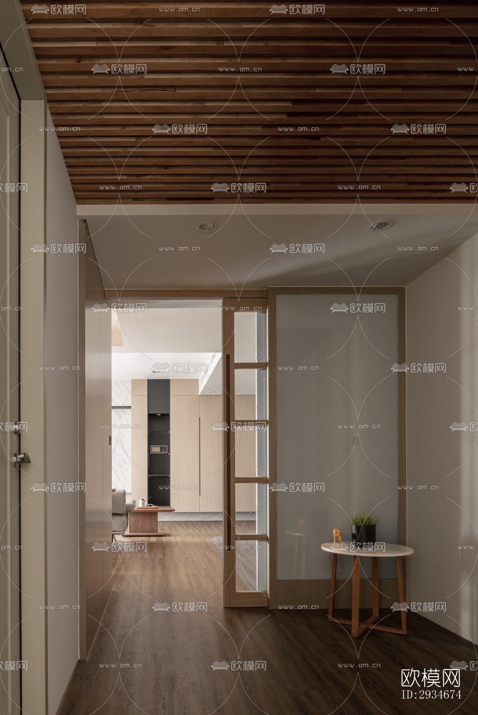 日式平层效果图下载（渲染图11）