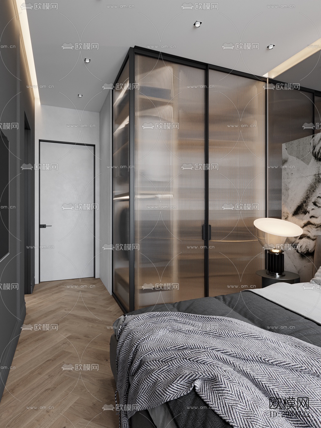 现代平层效果图下载（渲染图4）