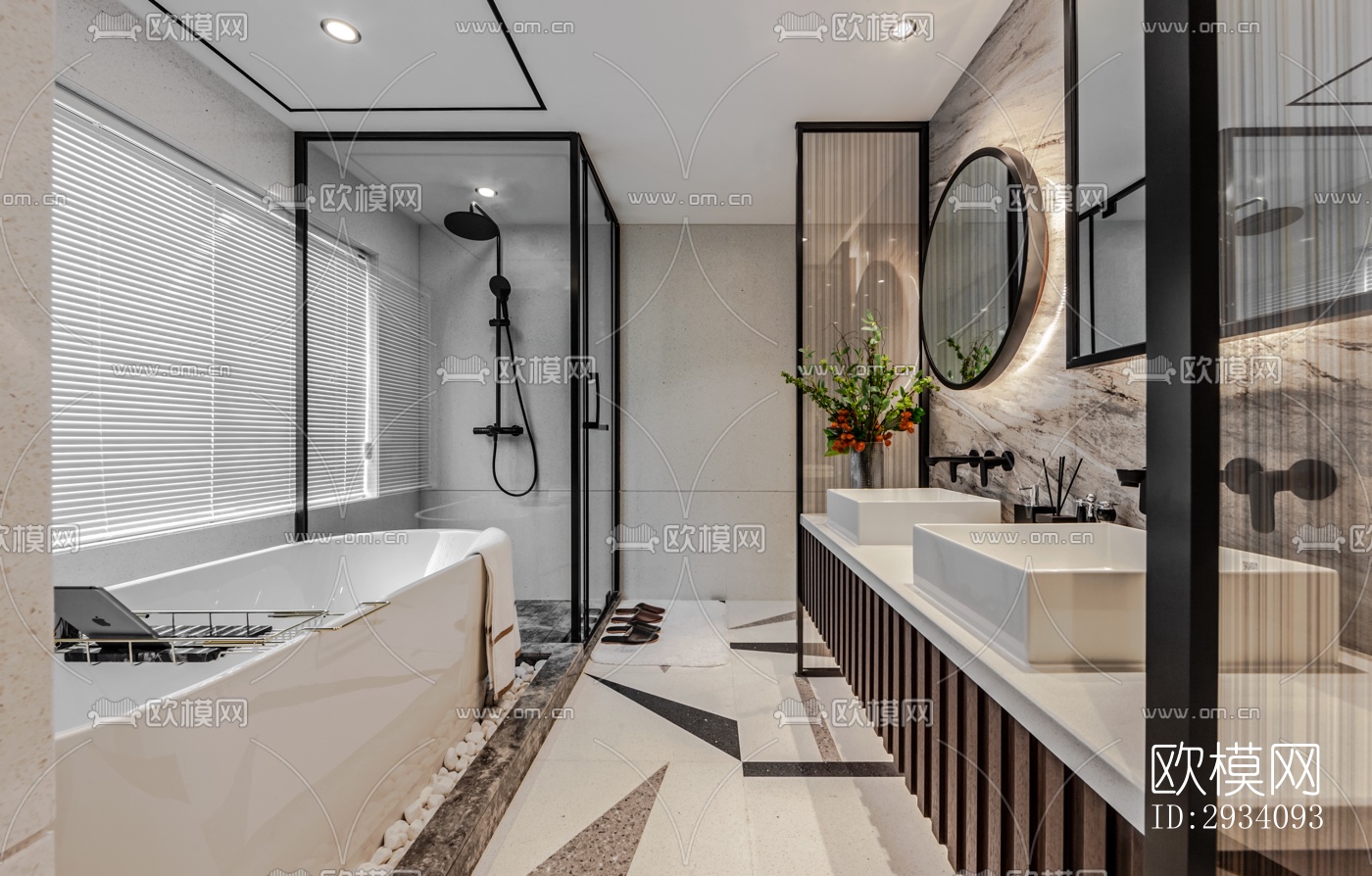 现代别墅效果图下载（渲染图8）