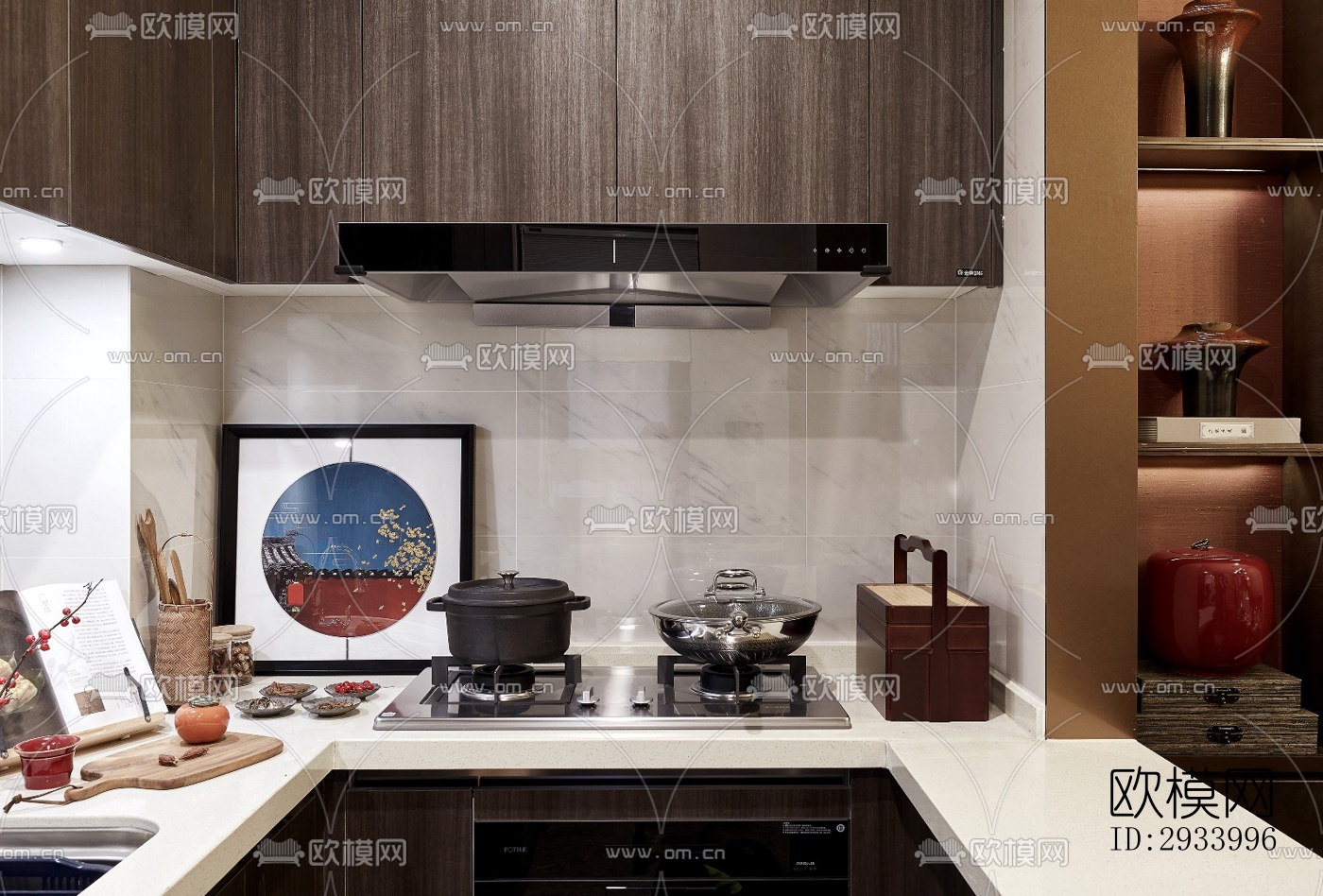 新中式别墅效果图下载（渲染图5）