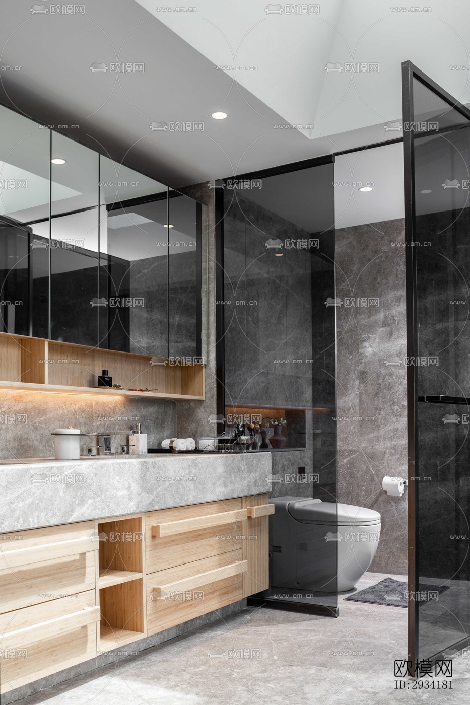 新中式复式效果图下载（渲染图11）