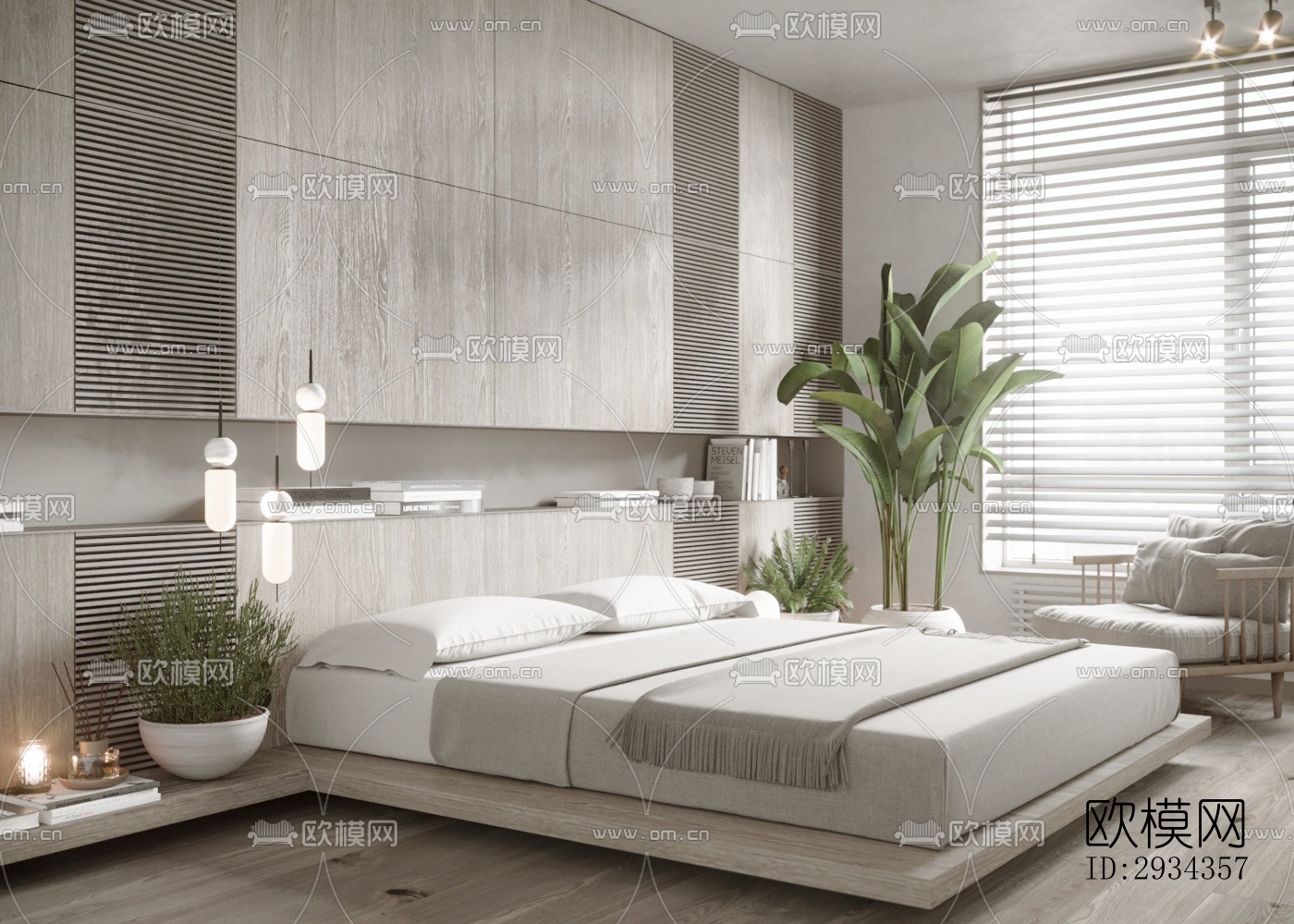 侘寂平层效果图下载（渲染图11）