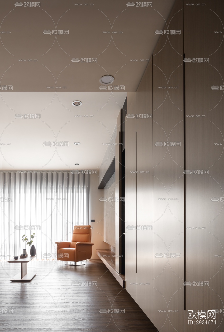 日式平层效果图下载（渲染图10）