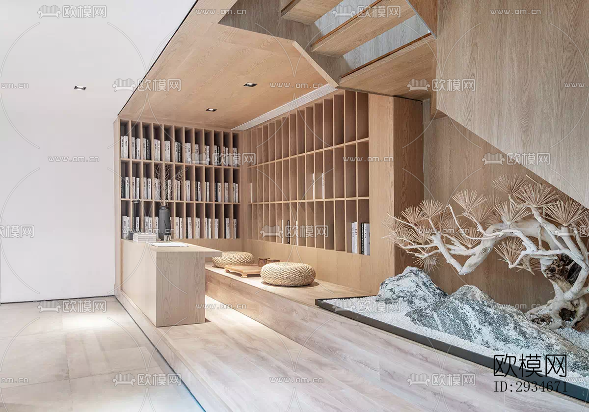 日式平层效果图下载（渲染图4）