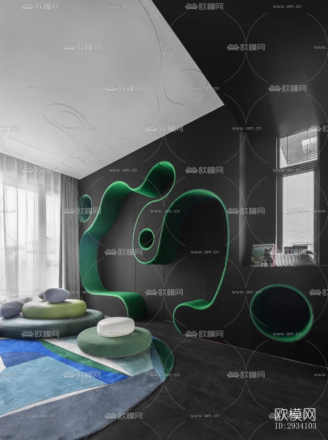 现代别墅效果图下载（渲染图10）