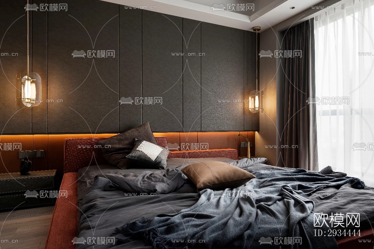 后现代平层效果图下载（渲染图15）