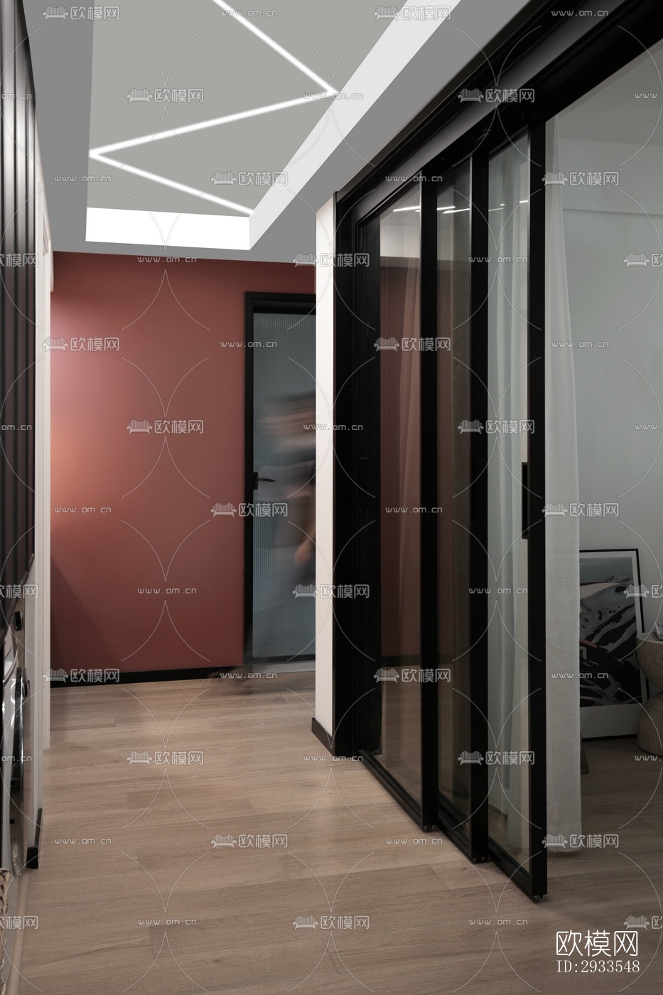 北欧公寓效果图下载（渲染图4）