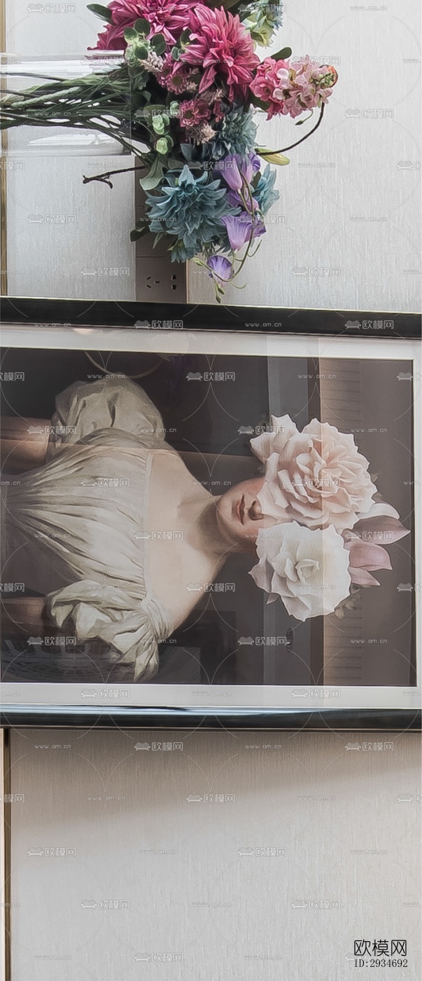 法式平层效果图下载（渲染图13）