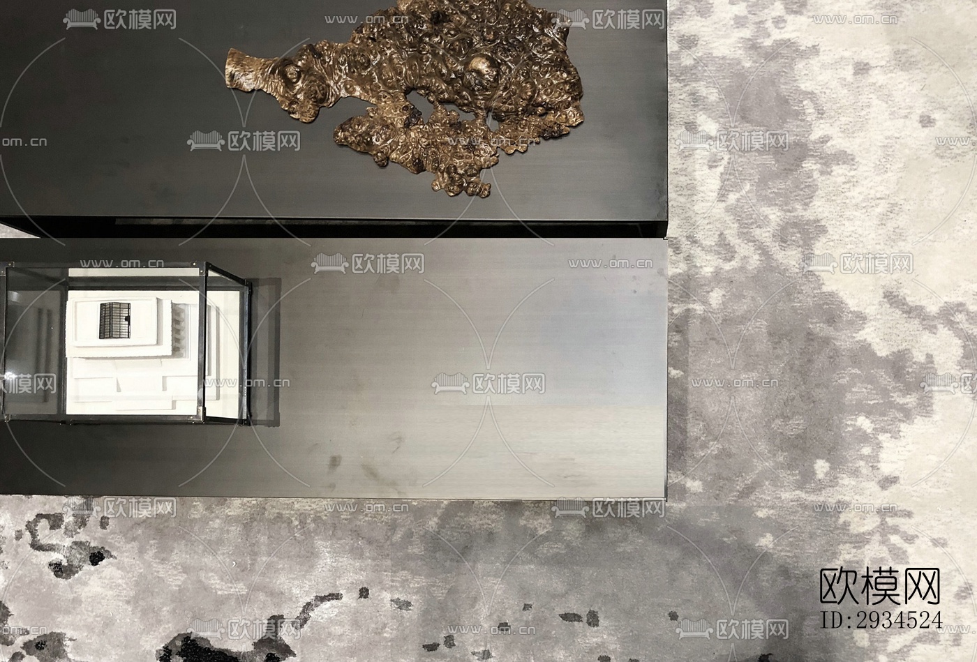 新中式平层效果图下载（渲染图9）