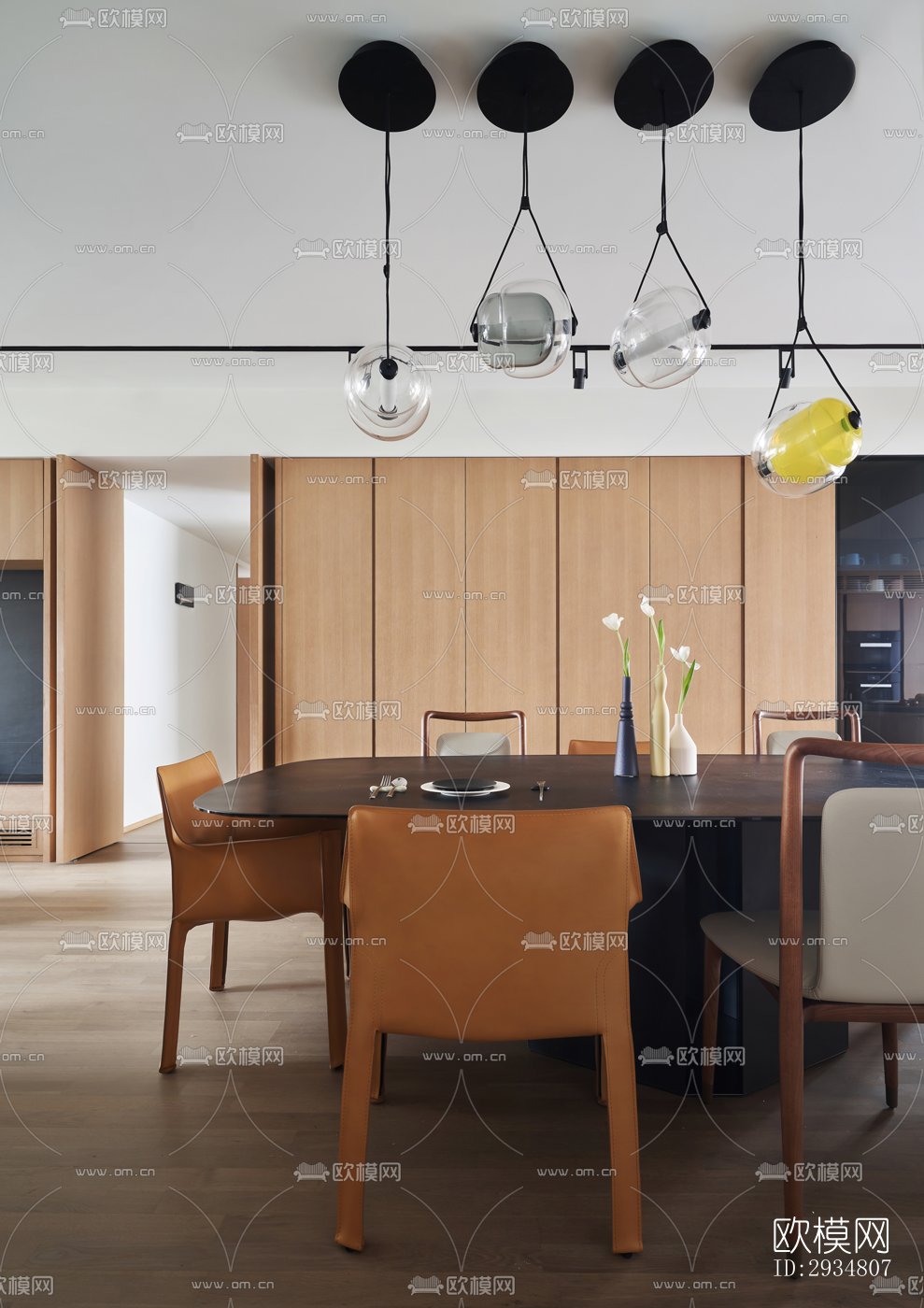 现代平层效果图下载（渲染图6）