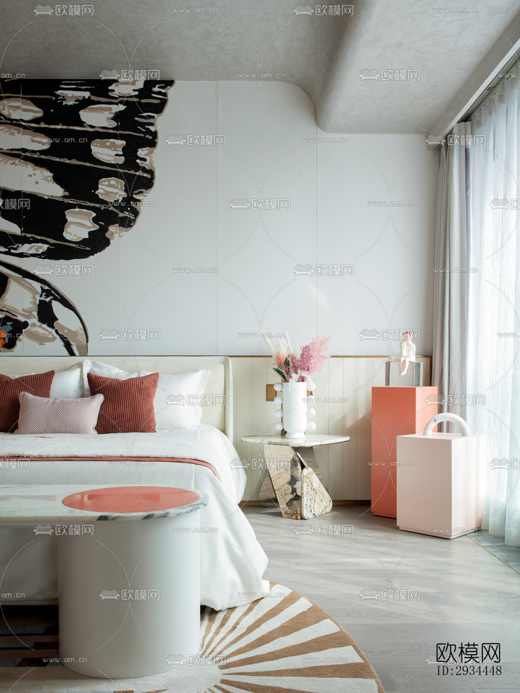 后现代平层效果图下载（渲染图4）