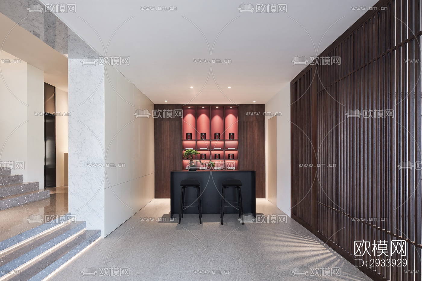 新中式别墅效果图下载（渲染图17）