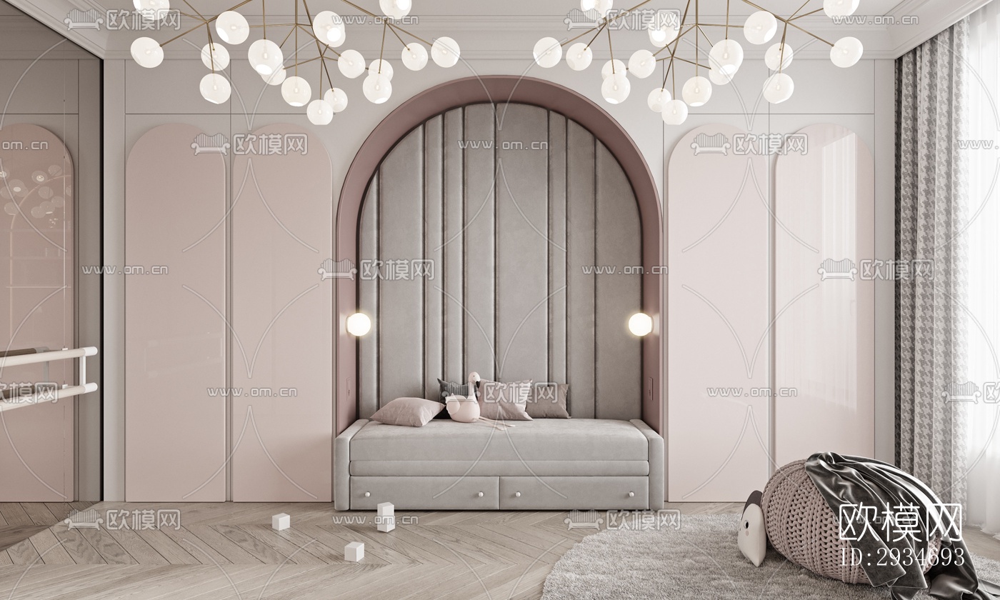 现代平层效果图下载（渲染图4）