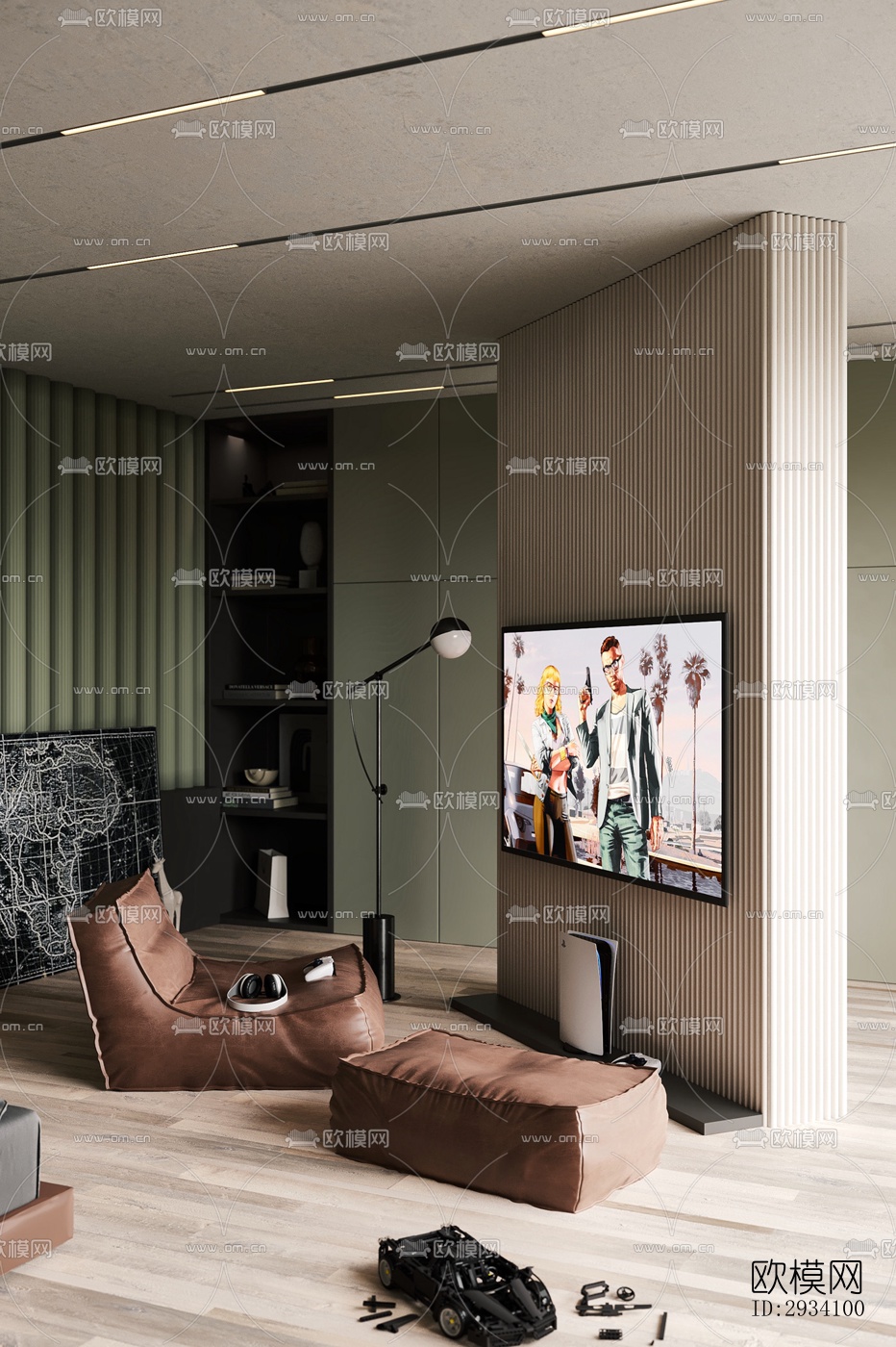 现代别墅效果图下载（渲染图8）