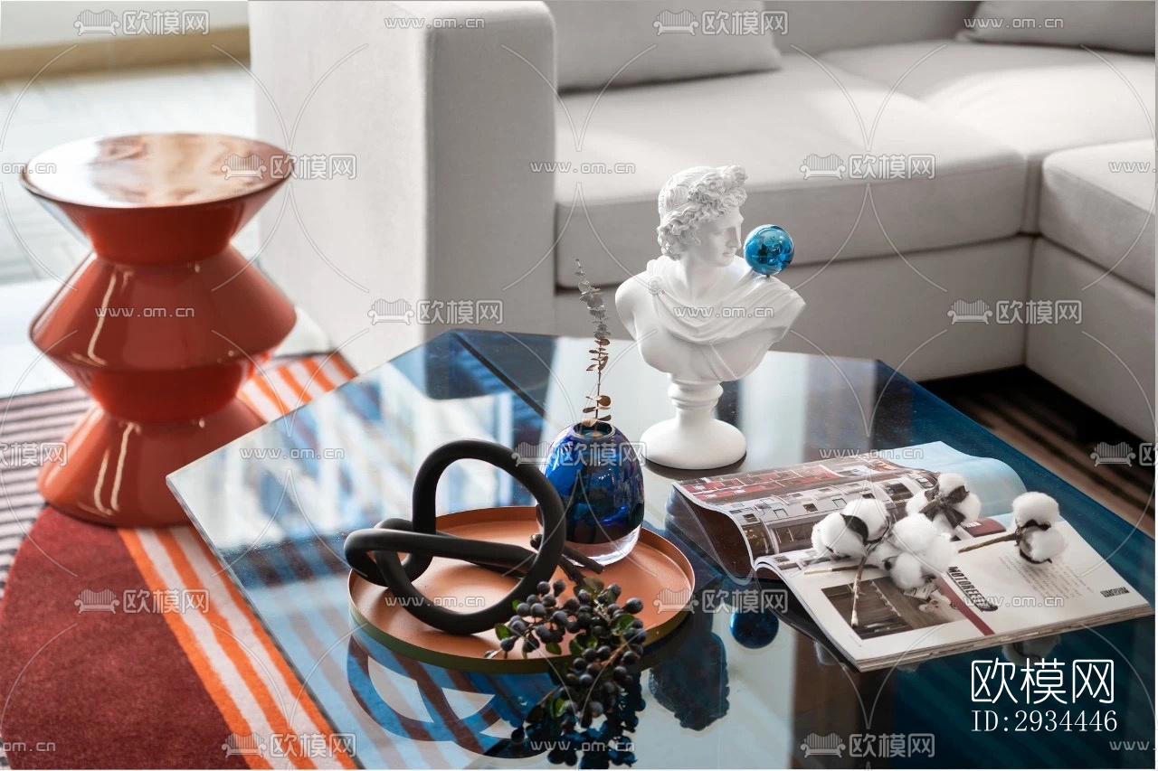 后现代平层效果图下载（渲染图12）