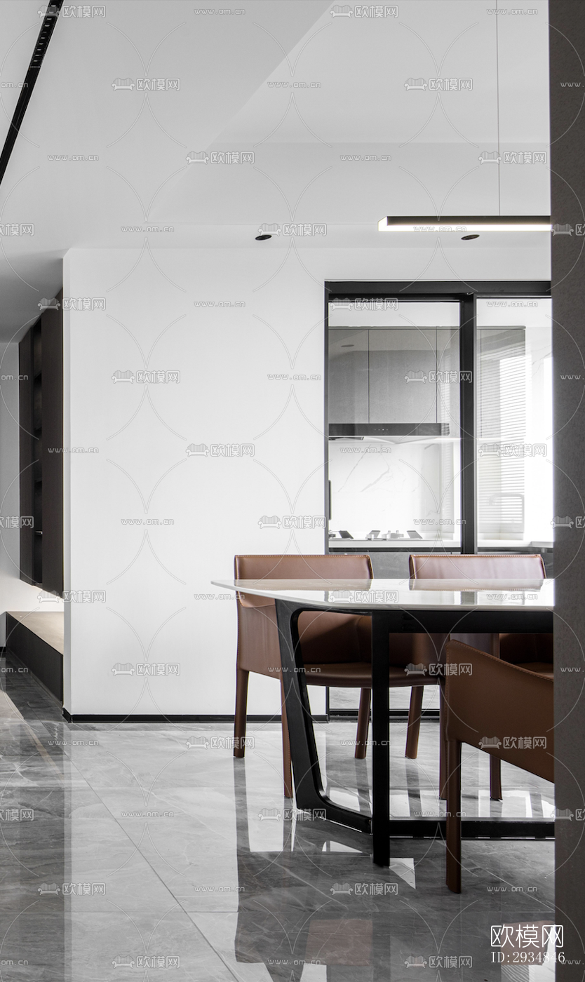 现代平层效果图下载（渲染图19）