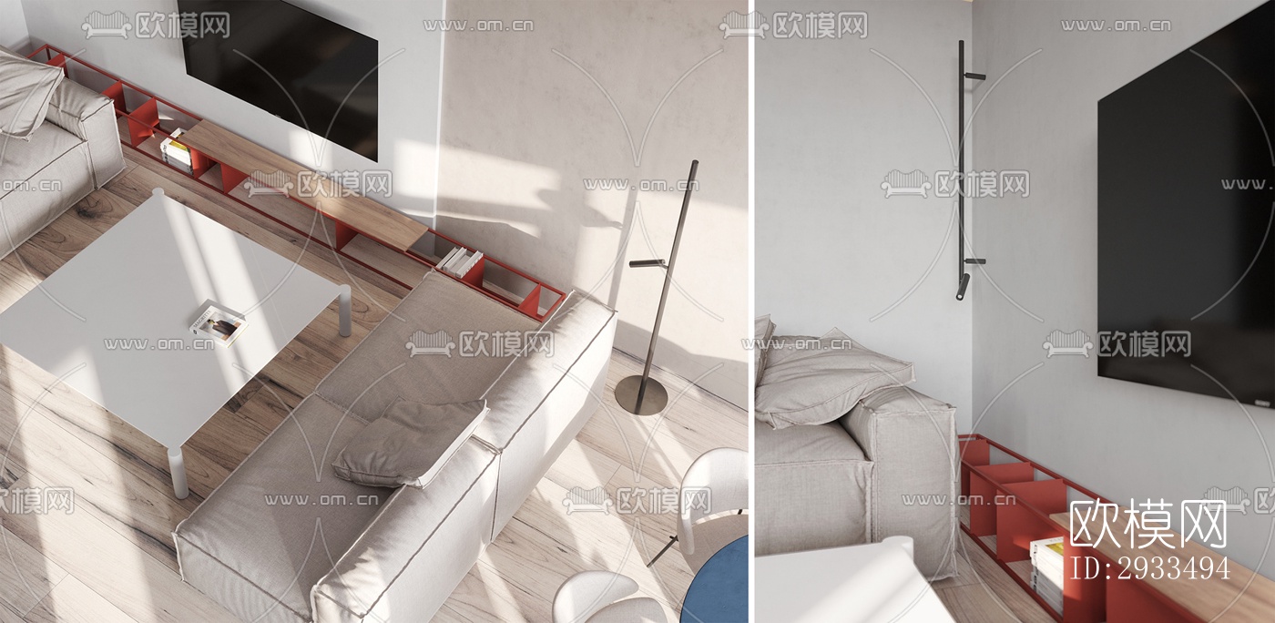 北欧公寓效果图下载（渲染图16）