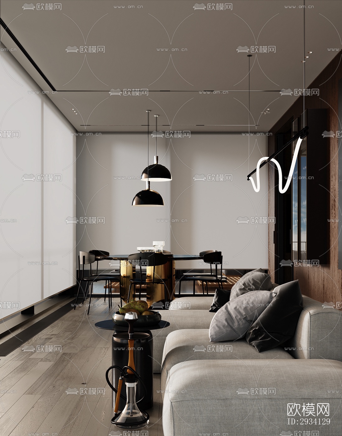 现代别墅效果图下载（渲染图6）