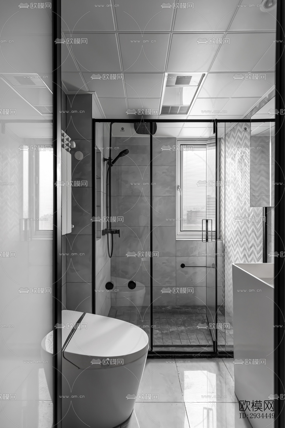 后现代平层效果图下载（渲染图11）