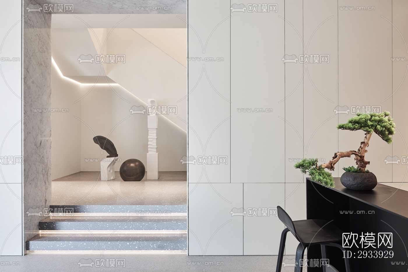 新中式别墅效果图下载（渲染图2）