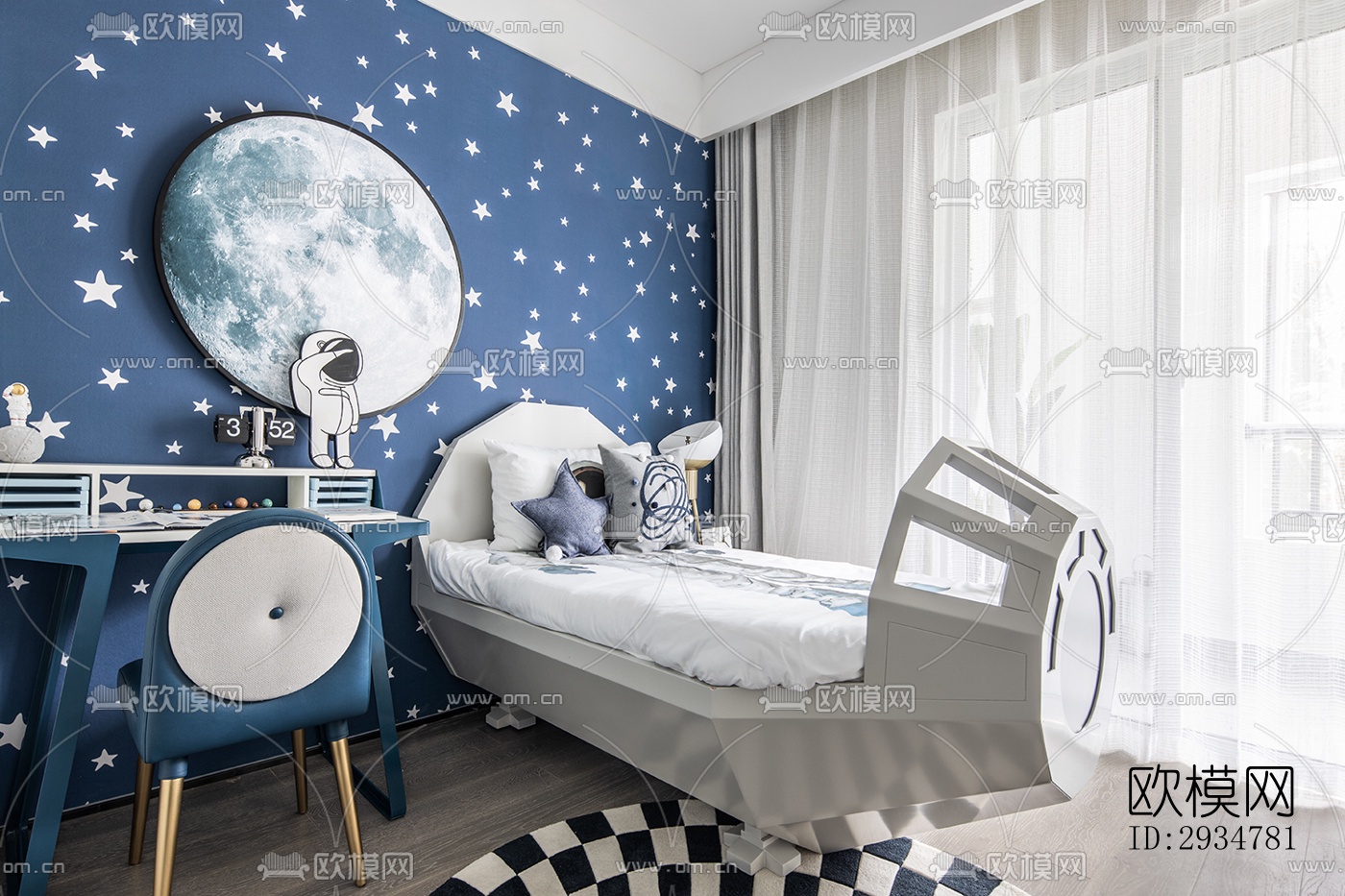 现代平层效果图下载（渲染图13）