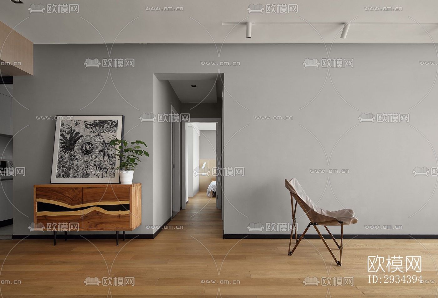 北欧平层效果图下载（渲染图19）