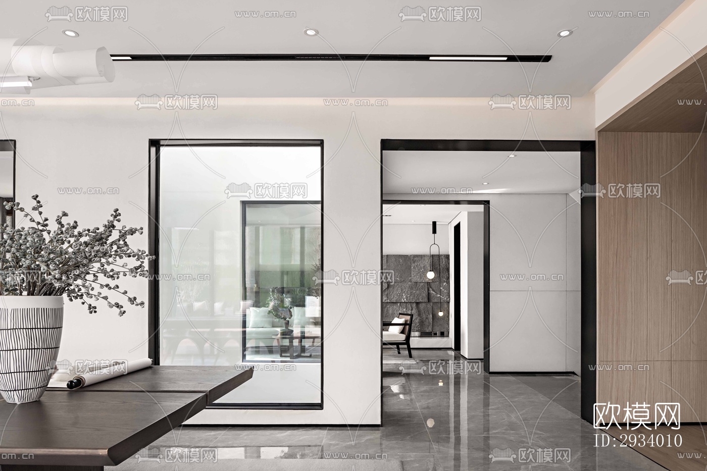 新中式别墅效果图下载（渲染图15）