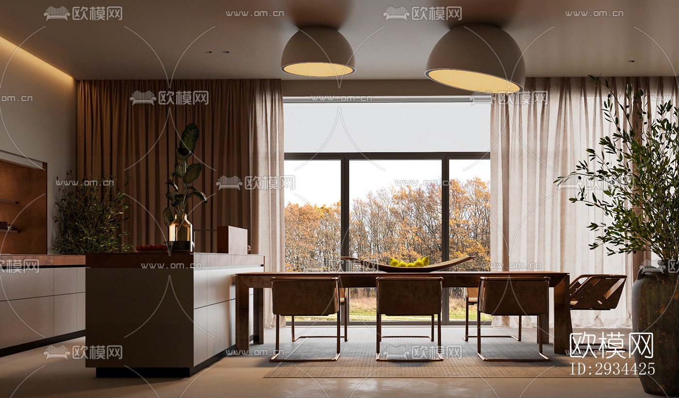 北欧平层效果图下载（渲染图18）