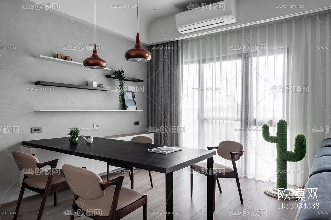 北欧平层效果图下载（渲染图19）