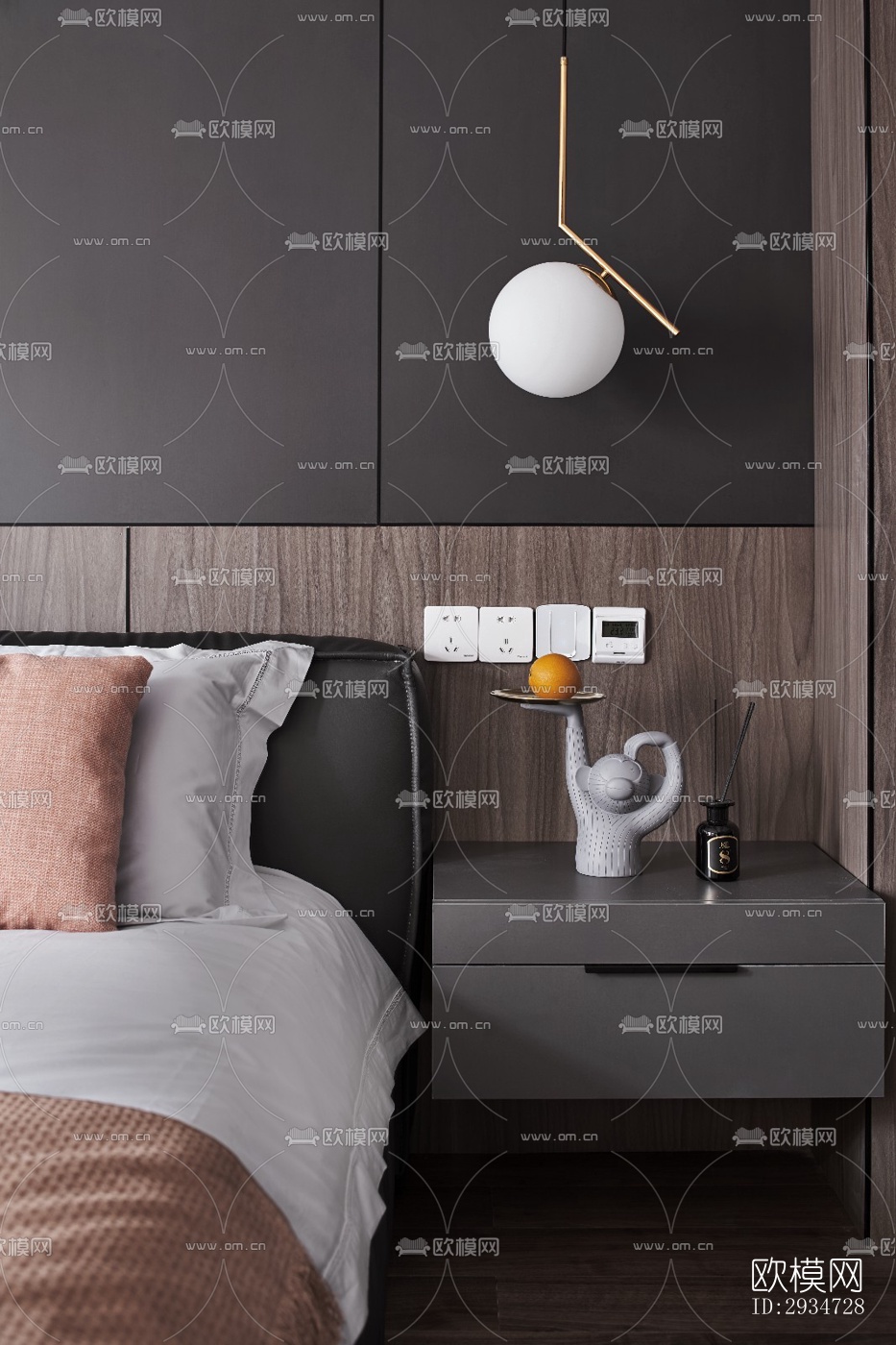 现代平层效果图下载（渲染图13）