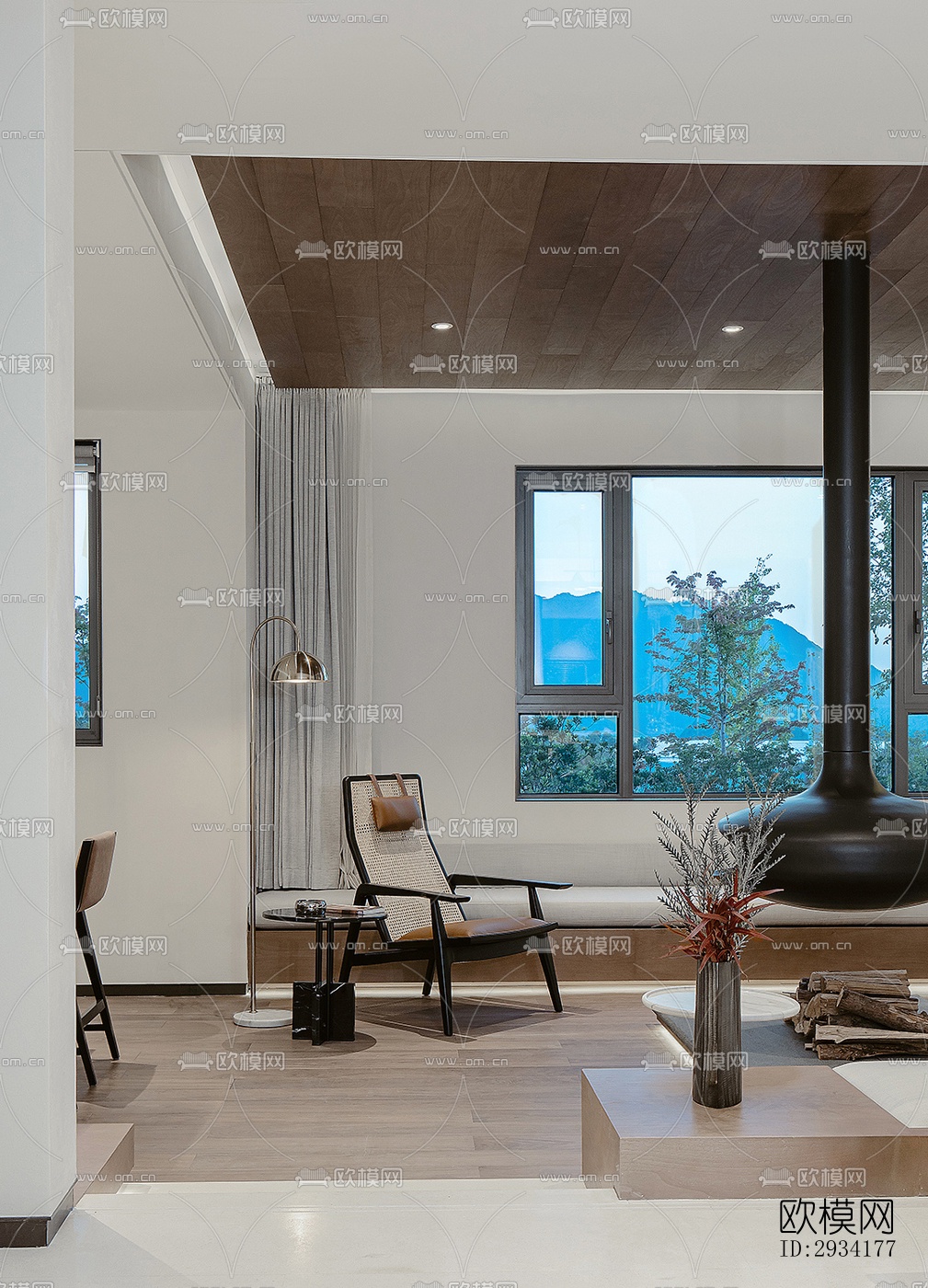 北欧复式效果图下载（渲染图2）