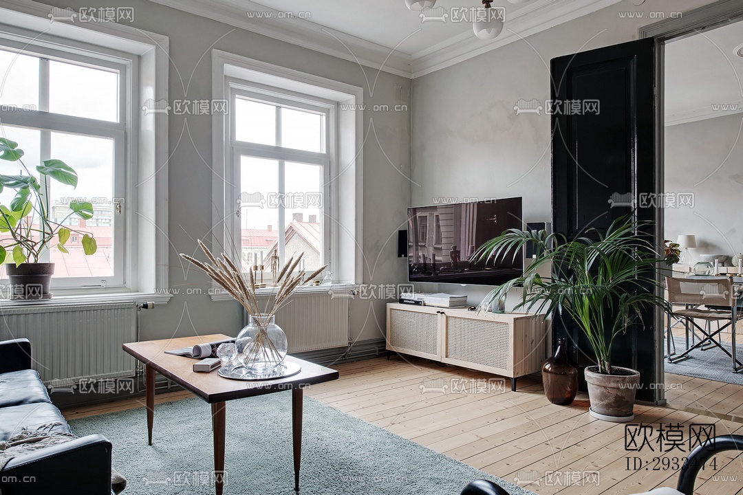 北欧公寓效果图下载（渲染图17）