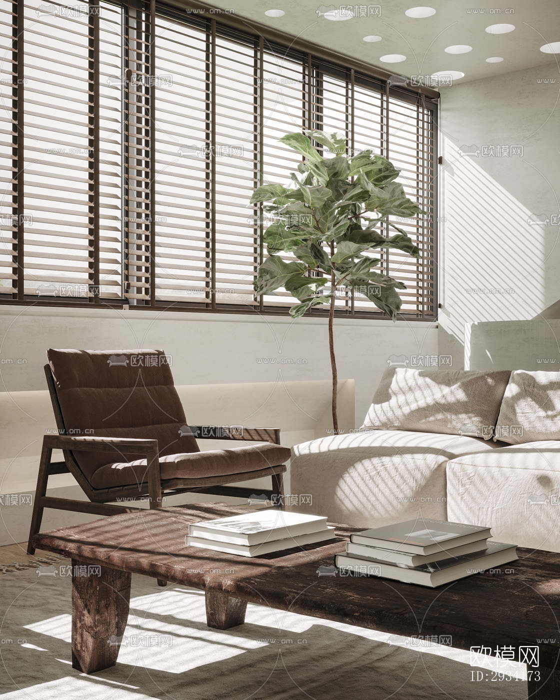 侘寂复式效果图下载（渲染图18）