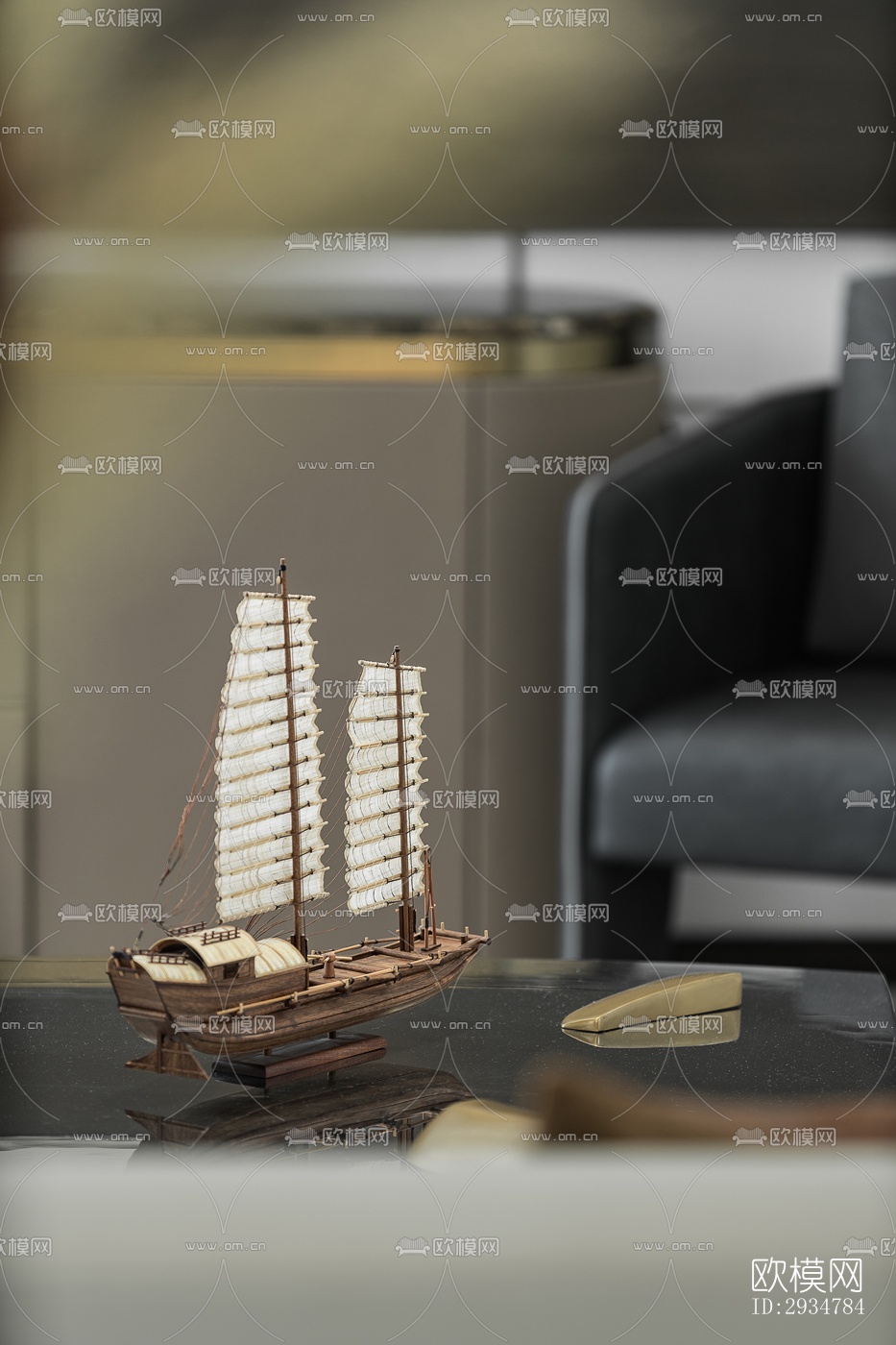 现代平层效果图下载（渲染图15）