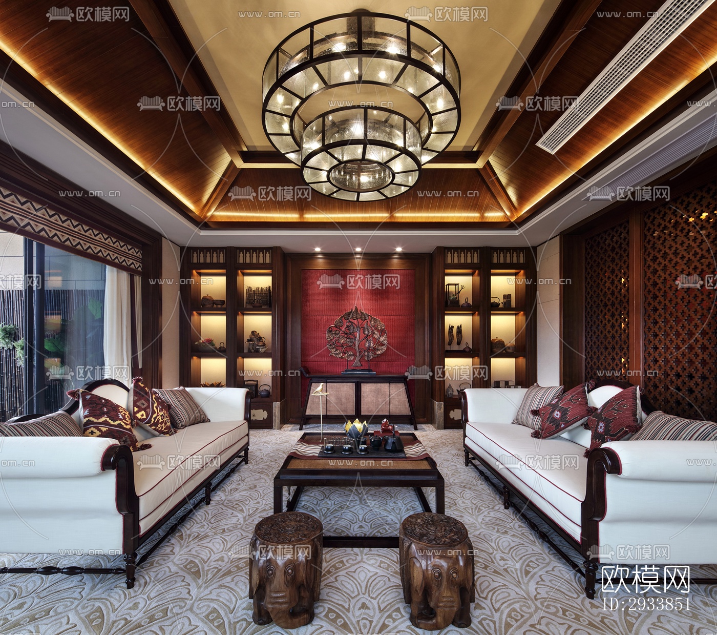 东南亚别墅效果图下载（渲染图4）