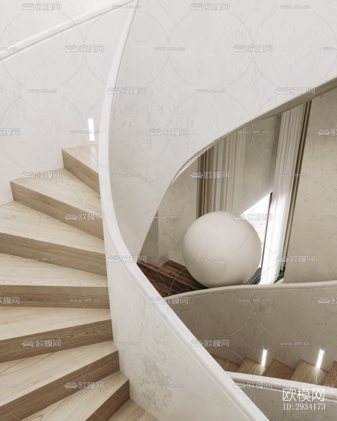 侘寂复式效果图下载（渲染图15）