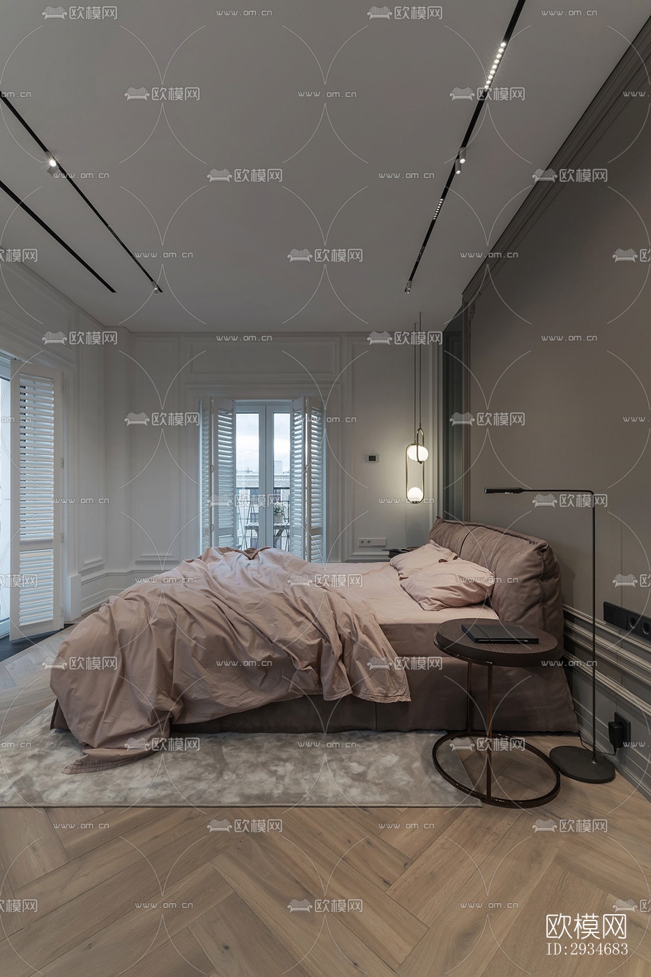 欧式平层效果图下载（渲染图5）