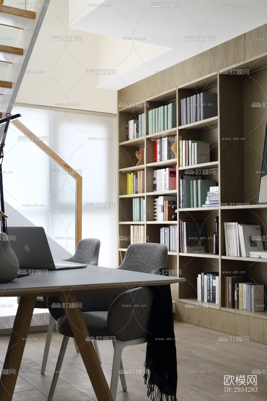 现代复式效果图下载（渲染图19）