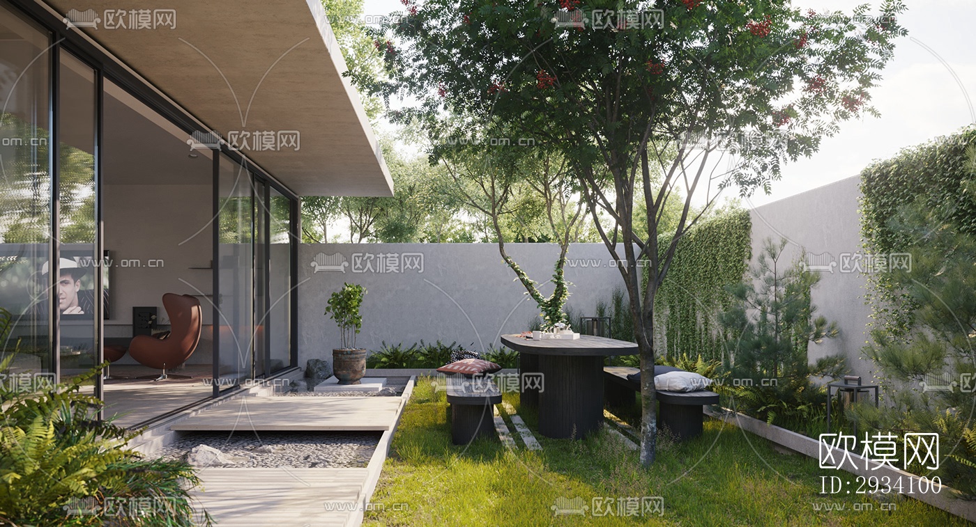 现代别墅效果图下载（渲染图18）