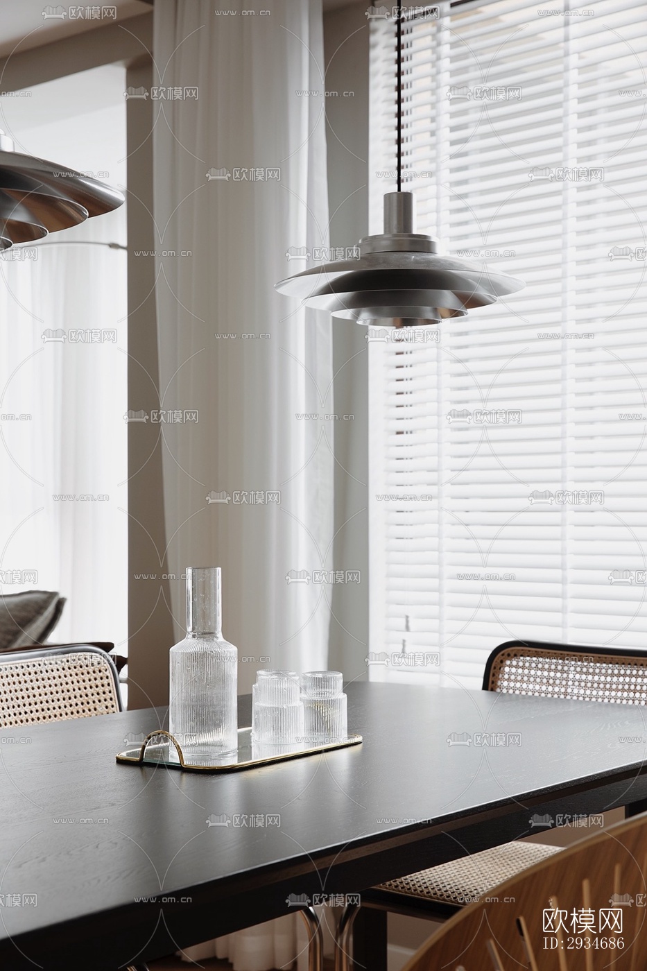 欧式平层效果图下载（渲染图10）