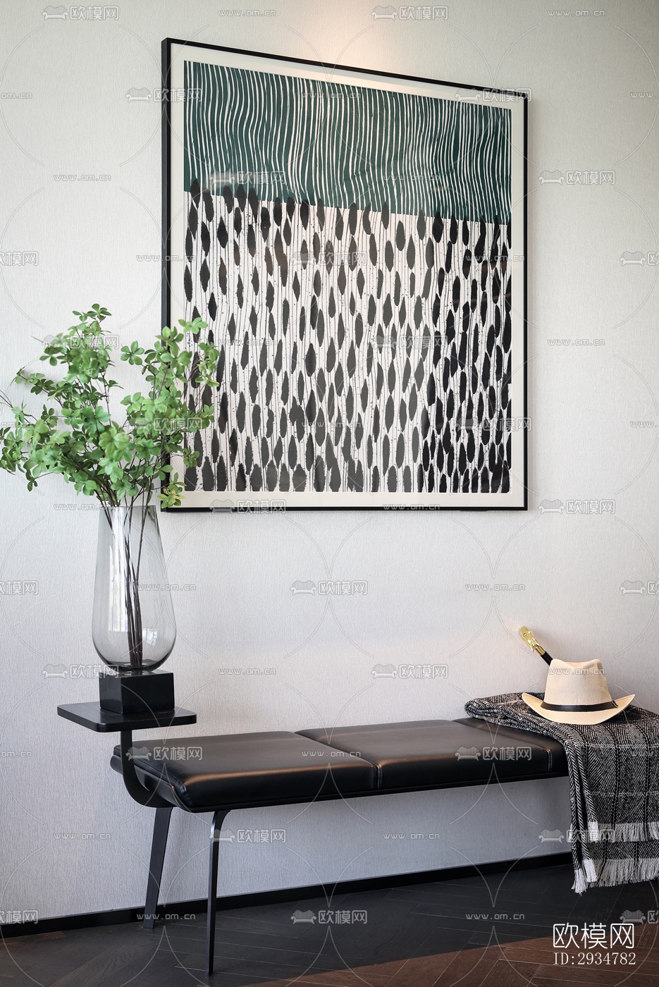 现代平层效果图下载（渲染图2）