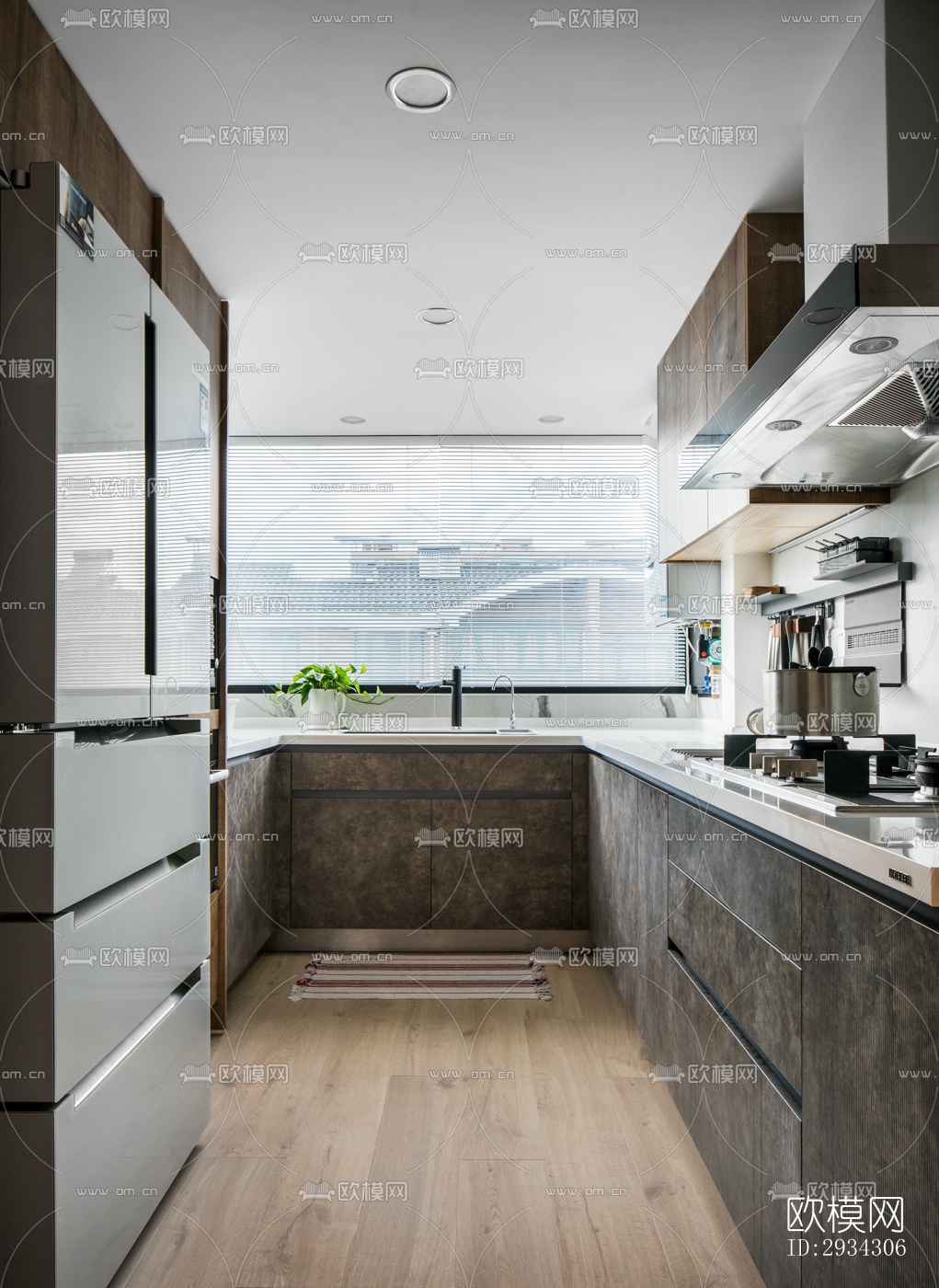 现代复式效果图下载（渲染图16）