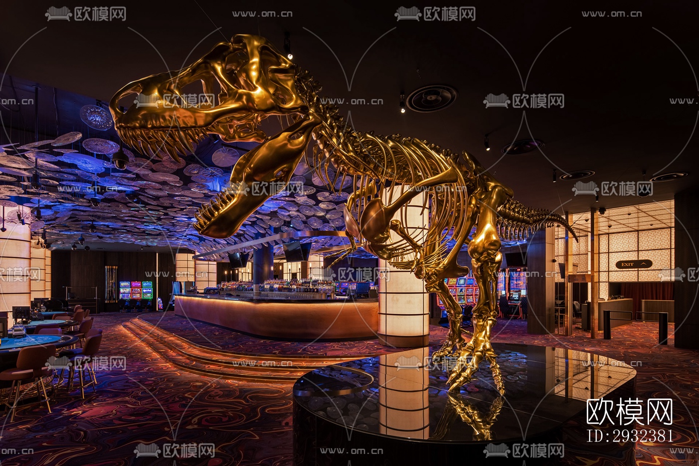 现代酒吧效果图下载（渲染图1）