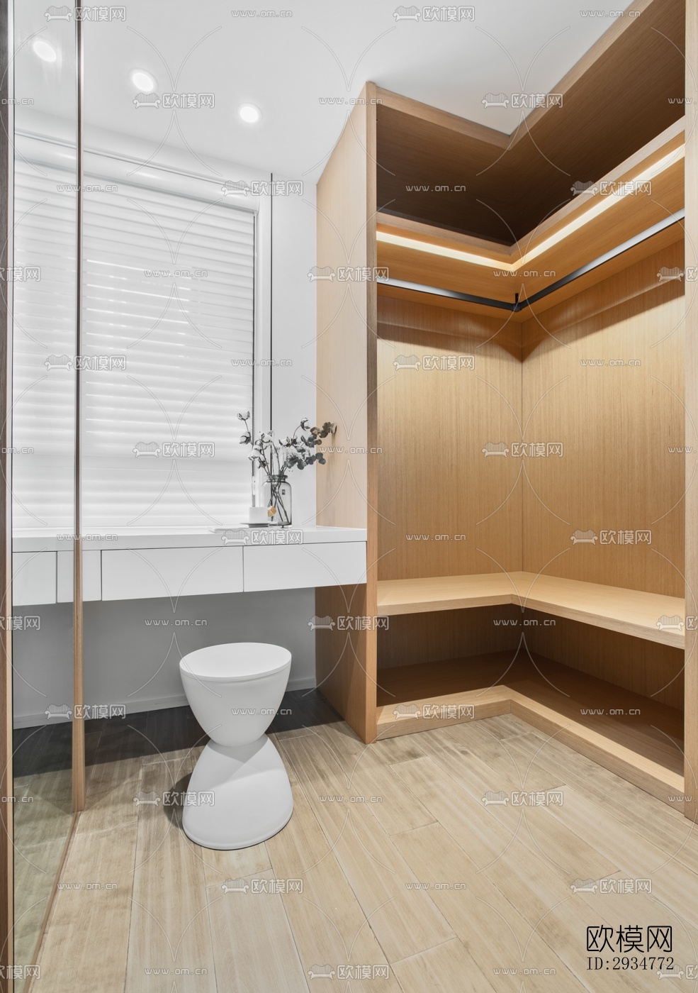 现代平层效果图下载（渲染图8）