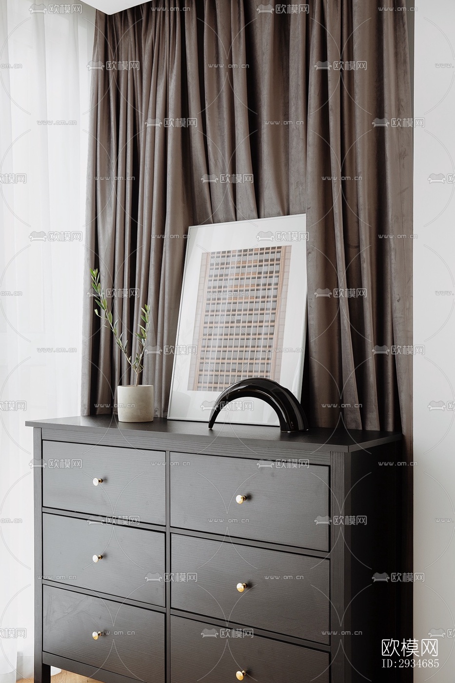 欧式平层效果图下载（渲染图14）