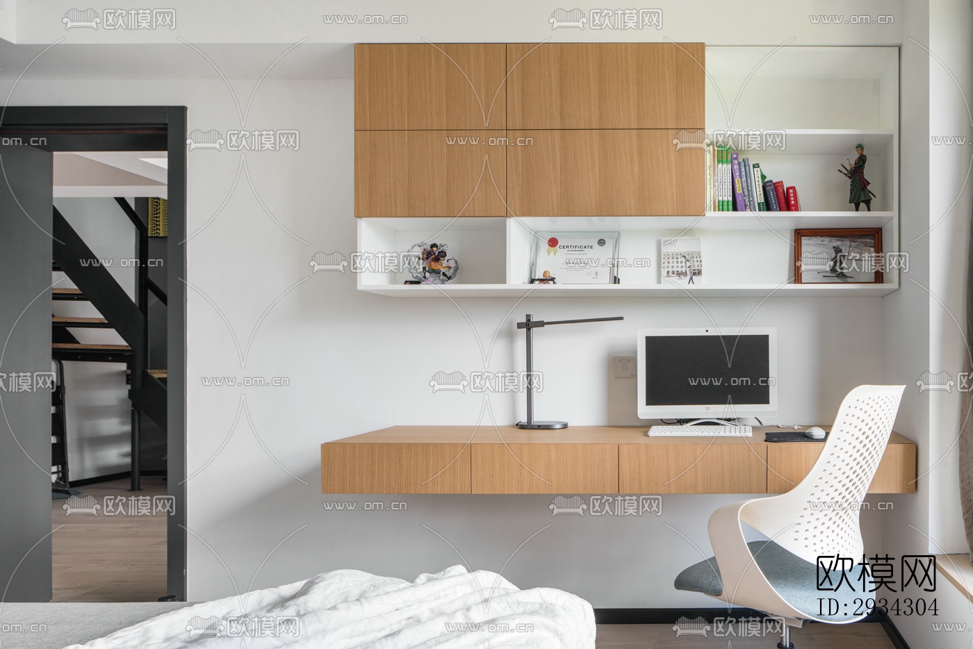 现代复式效果图下载（渲染图3）