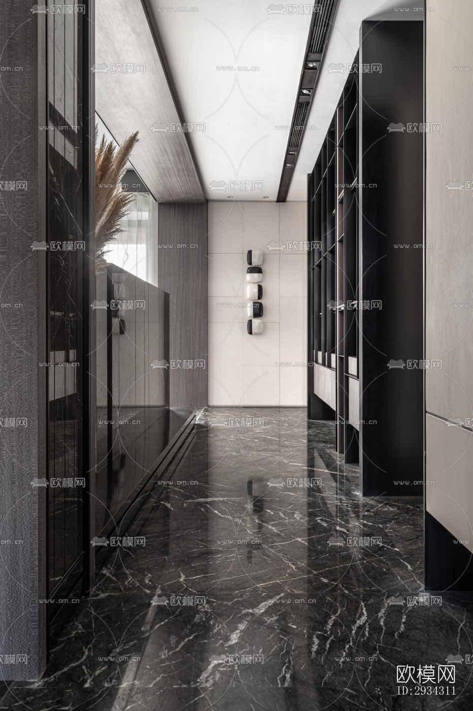 现代复式效果图下载（渲染图1）