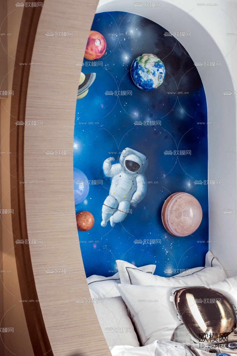 新中式平层效果图下载（渲染图9）