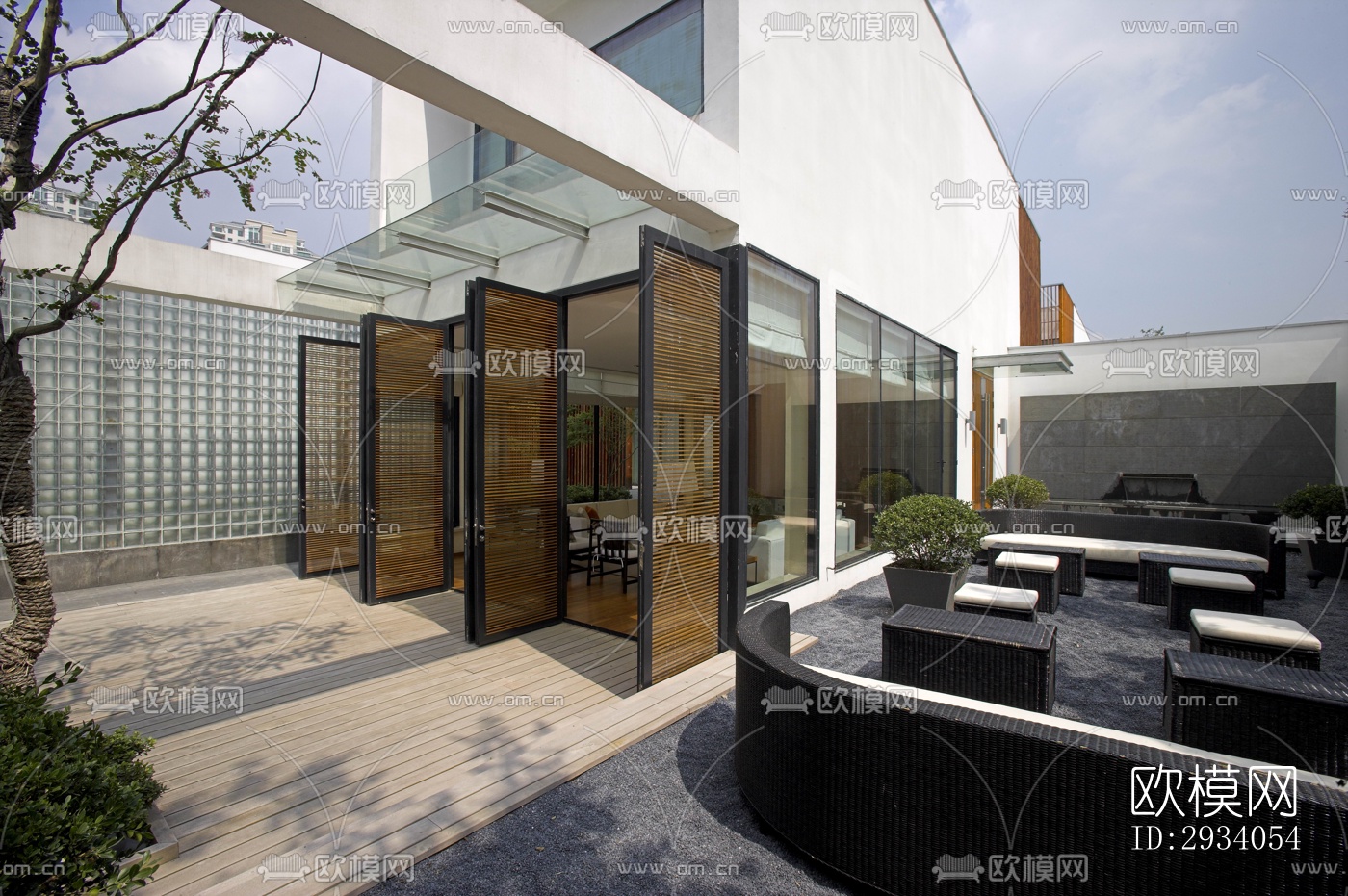 现代别墅效果图下载（渲染图7）